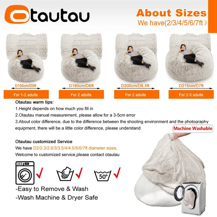modern giant bean bag chair with removable cover