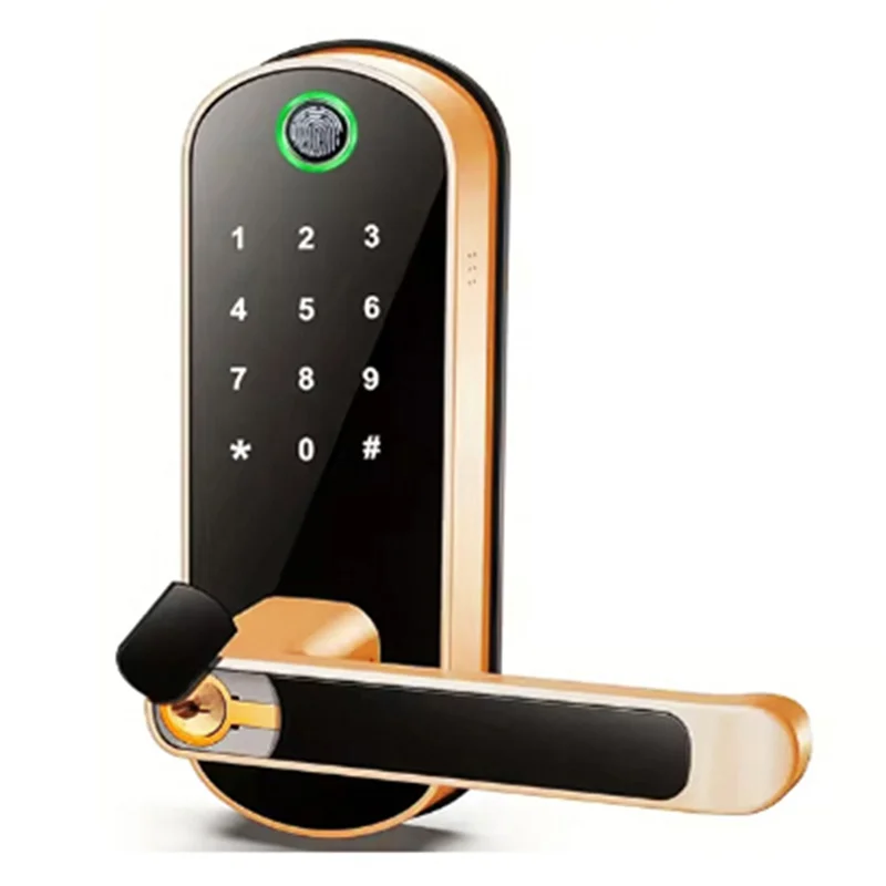 B68A Tuya Wifi Smart Fingerprint Door Lock App Remote Control Keyless WIFI Digital Touchscreen Lock NFC IP67