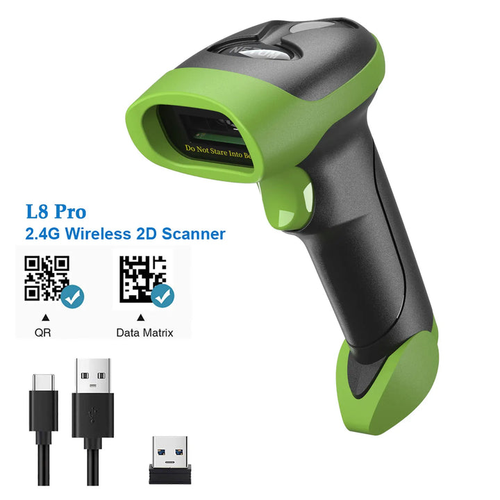 NETUM L5 Wired 2D Barcode Scanner  and NT-1228BL Wireless Bluetooth 2D QR PDF417 Bar Code Reader for POS  Inventory