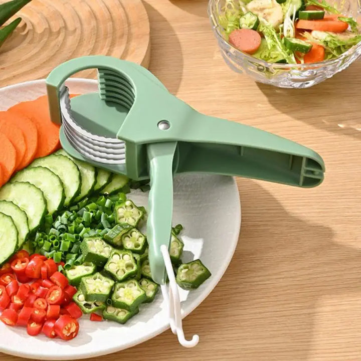 Manual Salad Cutter Bowl – Easy Fruit and Vegetable Chopper for Kitchen