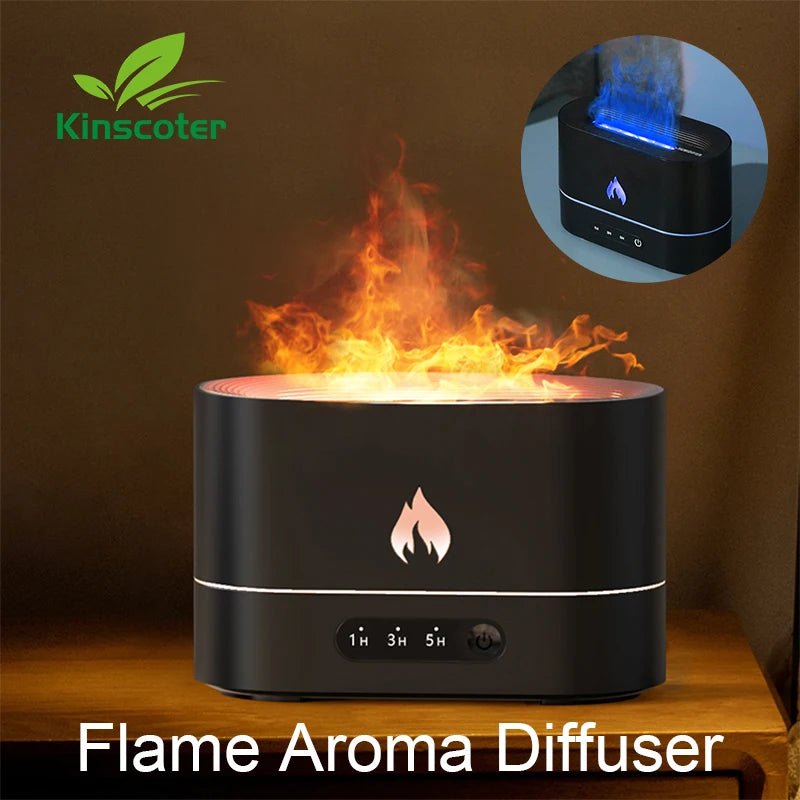 cool mist humidifier with LED flame light