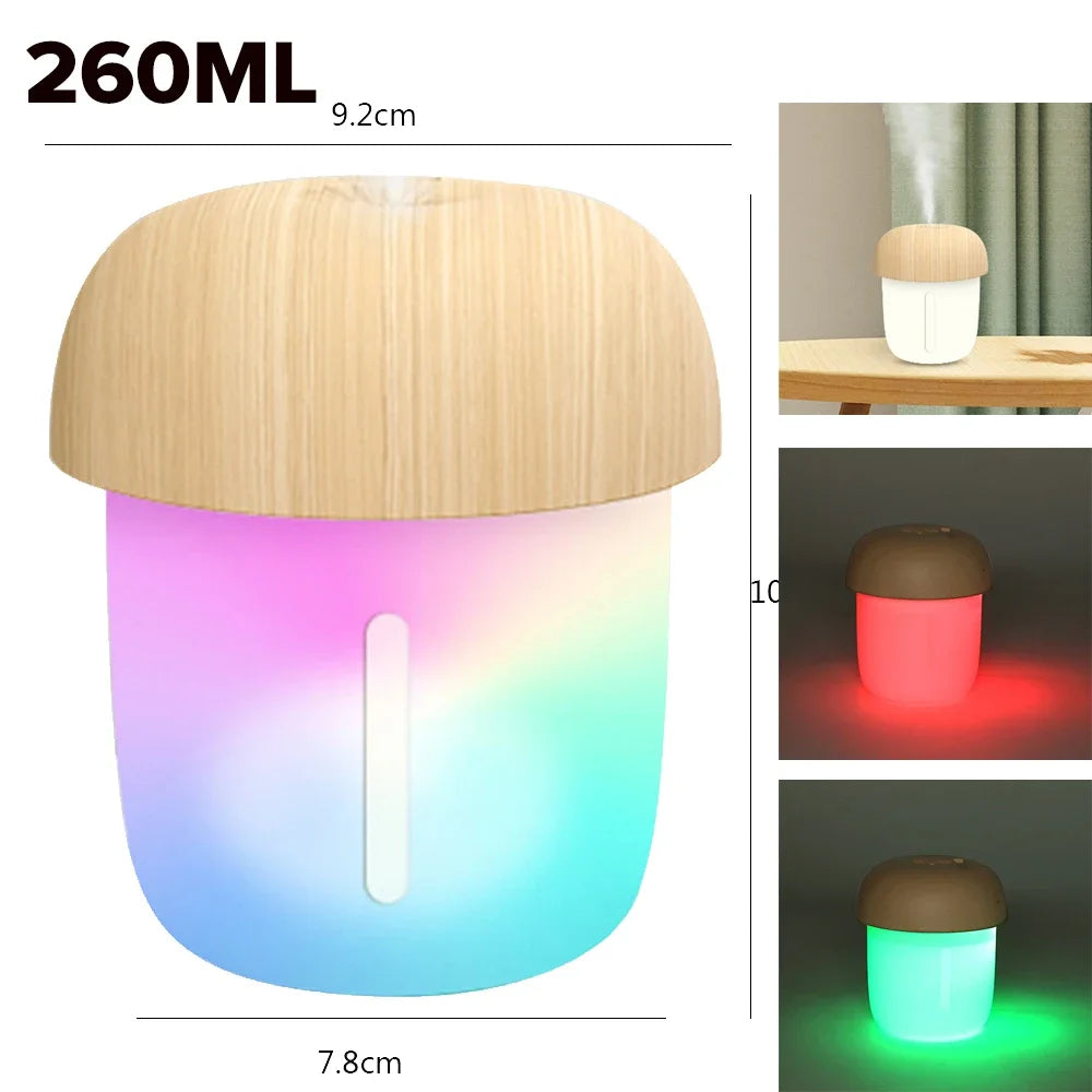 aesthetic humidifier with mushroom design