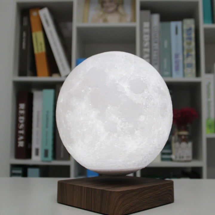 3D magnetic moon lamp with LED glow