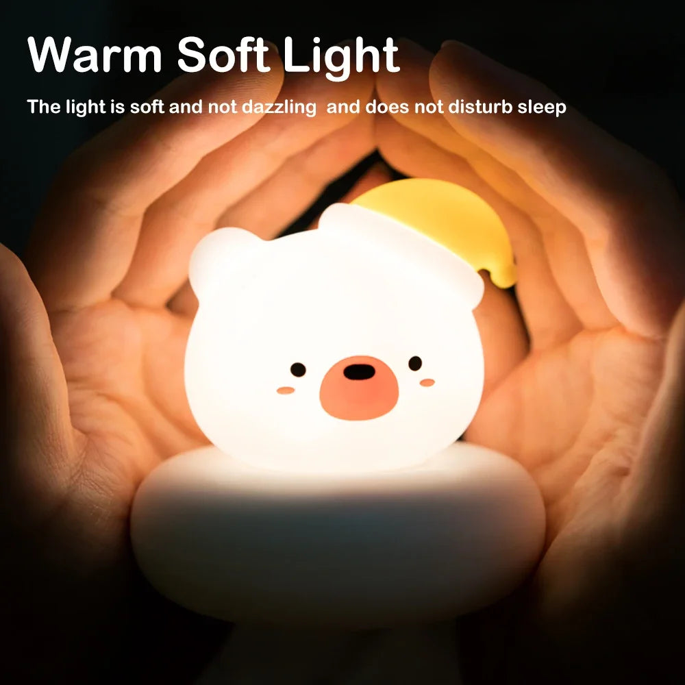 "soft baby night light for nursery sleep"