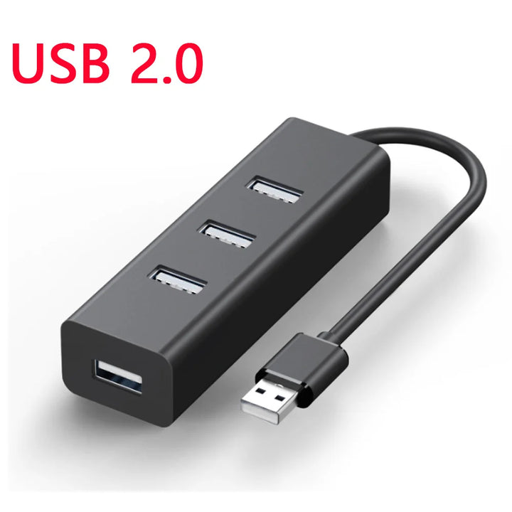 4 Ports 2.0 3.0 USB HUB Splitter High Speed Multi Splitter USB Adapter Expander Cable For Desktop PC Laptop Adapter USB HUB
