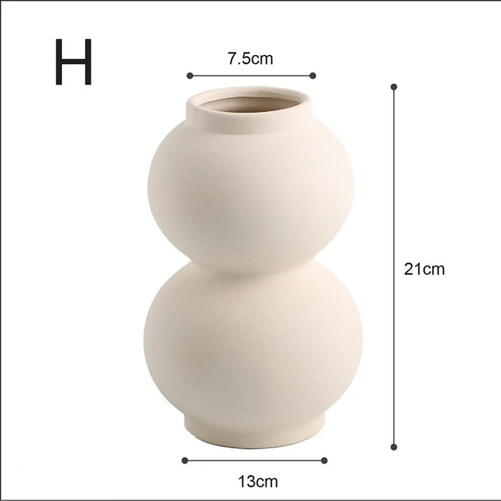 big ceramic flower vase for desk and entryway