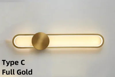 "surface-mounted led wall sconce installed on wall"