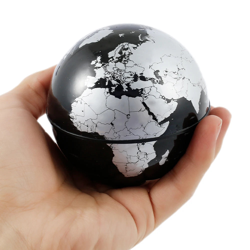 World Globe Pattern Magnetic Levitation Globe LED Rotating Earth Floating Ball Lamp O Shape Bedside Lights Novelty Birthday Gift