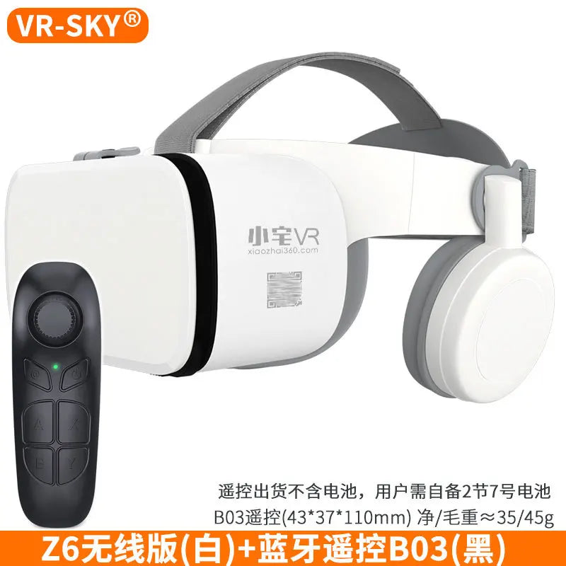 BOBOVR Z6 Bluetooth Wireless Headphones VR Glasses 3D Virtual Reality Headset for Smartphone Movies Games Comfortable Lightweigh