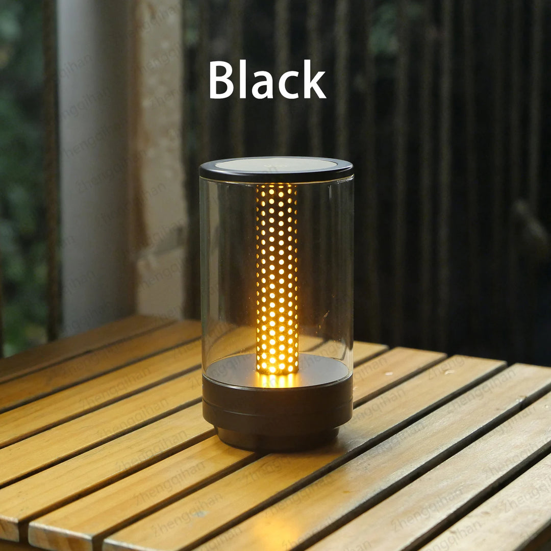 Portable wireless bedside lamp for modern home decor