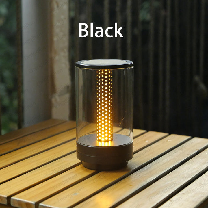 Portable wireless bedside lamp for modern home decor