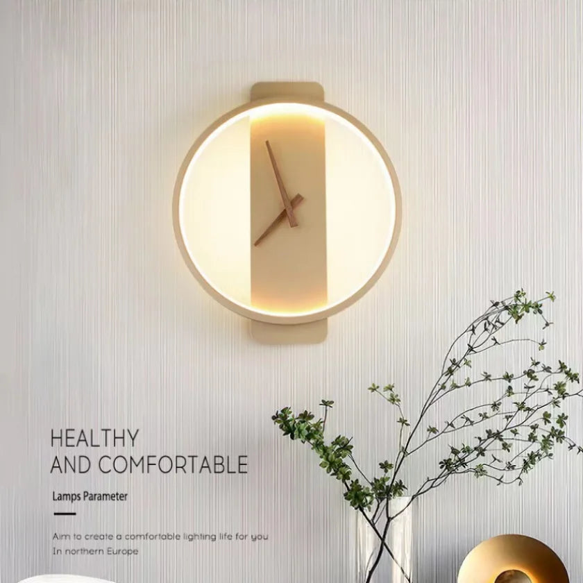 modern led wall clock digital display"