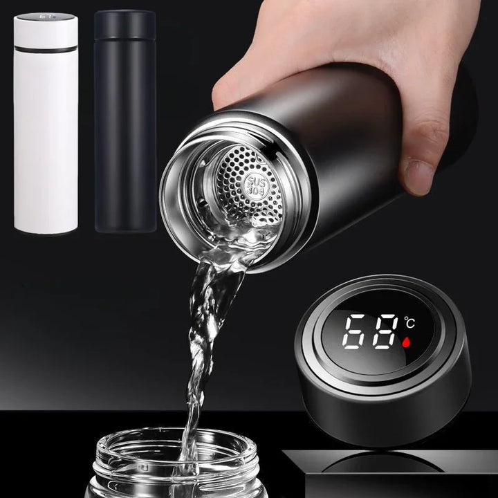 500Ml Thermos Bottle Smart Cup with LED Temperature Digital Display 304 Stainless Steel Vacuum Insulated Intelligent Coffee Cup