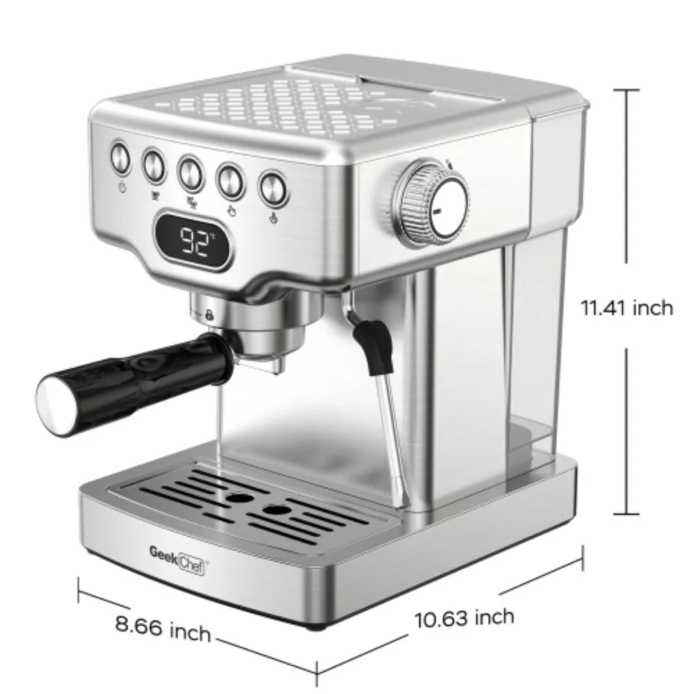 20 bar espresso machine with milk frother for latte,cappuccino,Machiato,for home espresso maker,1.8L Water Tank