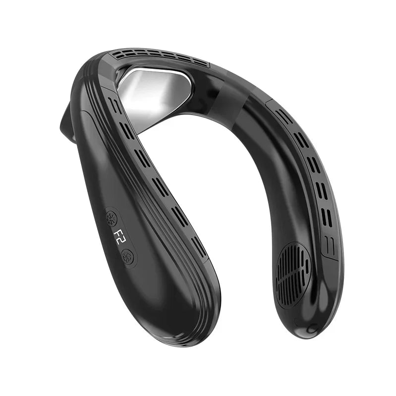 Stay Cool Anywhere with Wearable Neck Fan – Heatwave Essential