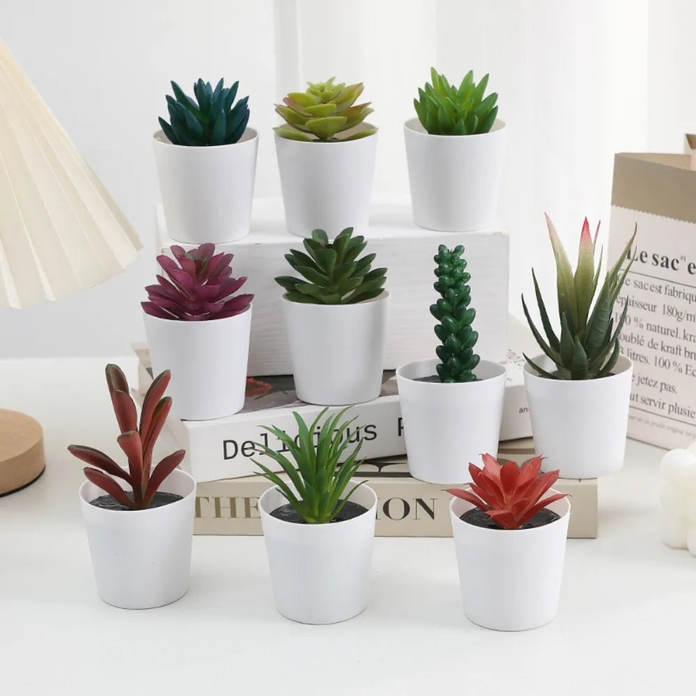 "event decor using fake succulent plants bulk"