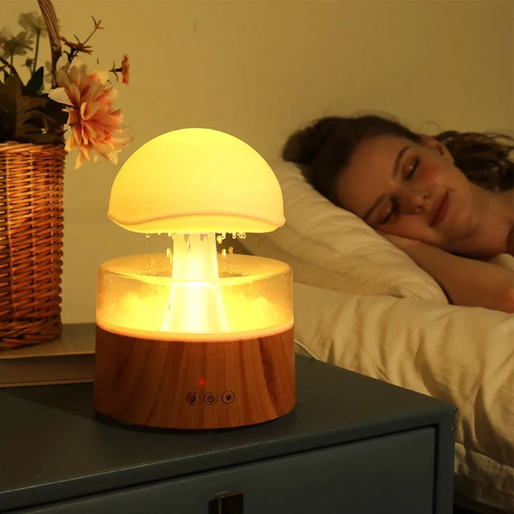 mushroom humidifier with LED night light