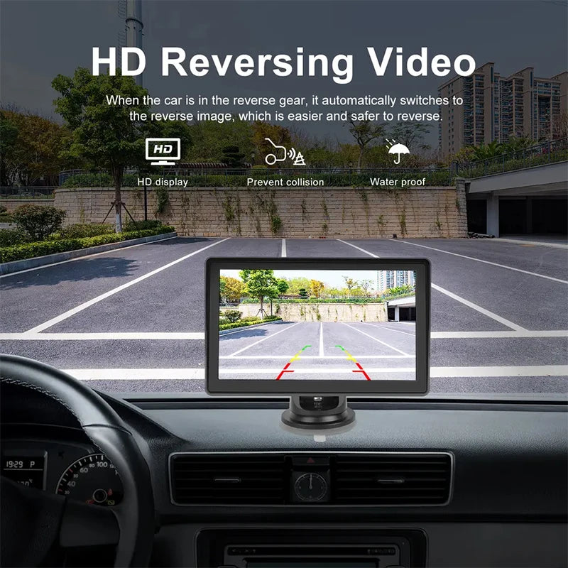 Wireless 7Inch Car Radio Automotive multimedia Carplay Android Auto GPS Navigation Rear View Camera BT AUX For Car Display