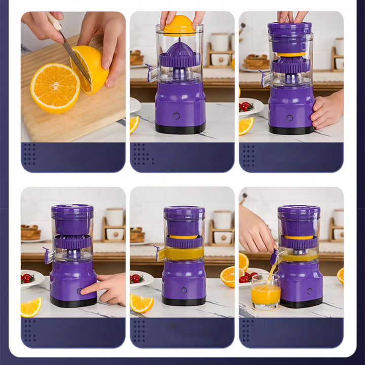 CAUKINS Electric Orange Juicer Lemon Juicer Squeezer Usb Rechargeable Citrus Juicer Machines Usb Rechargeable Portable Blender