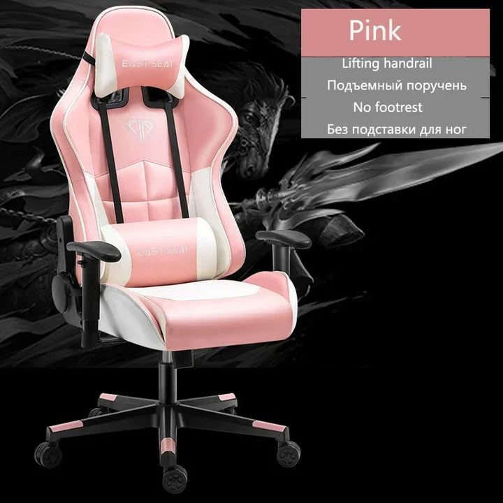 cute pink chair with back support