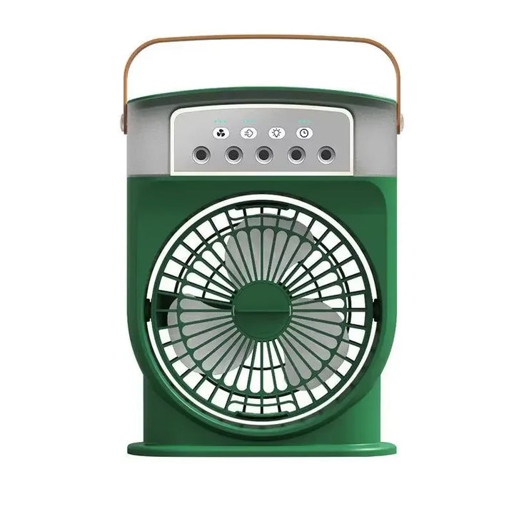 Portable Air Conditioner Fan 5-Hole Spray Air Cooing Mini Electric Fan HumidifierTable Fan For Home Air Cooler LED Night Lights