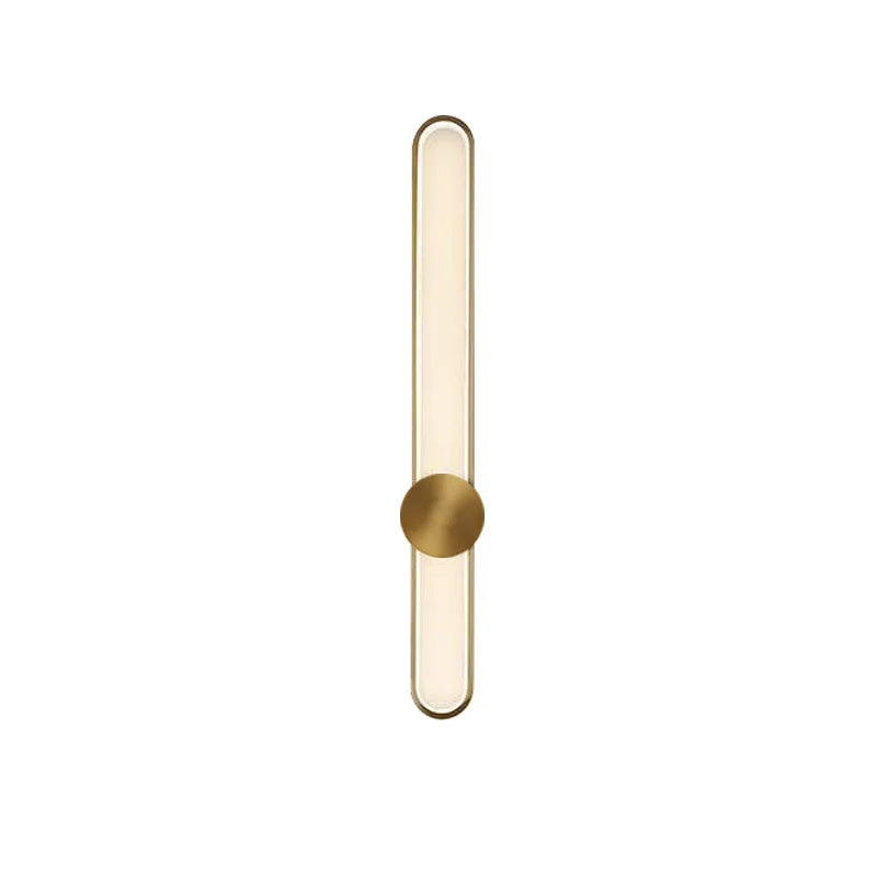 "contemporary led wall sconce black matte finish"