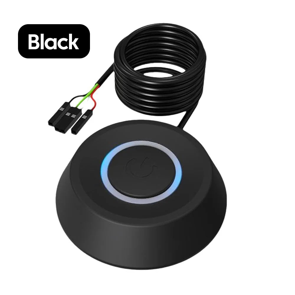 1.8m Computer Power Cable External Switch PC Motherboard External Start Power On/Off Button 1.8m Extension Cable for Home Office