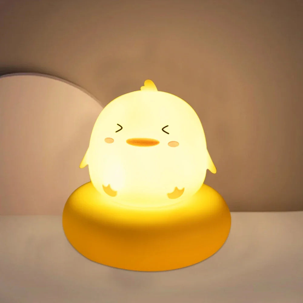 "cute baby night light with dimmable brightness"