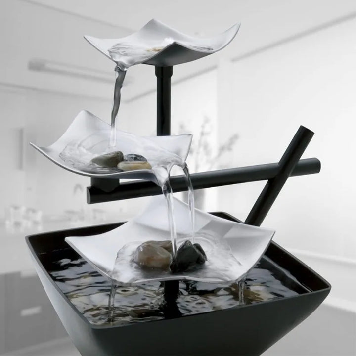 modern tabletop fountain with natural sound