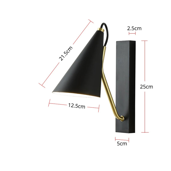 Minimalist living room wall lamp Nordic post-modern bedroom bedside lamp simple creative staircase aisle balcony wall lamp
