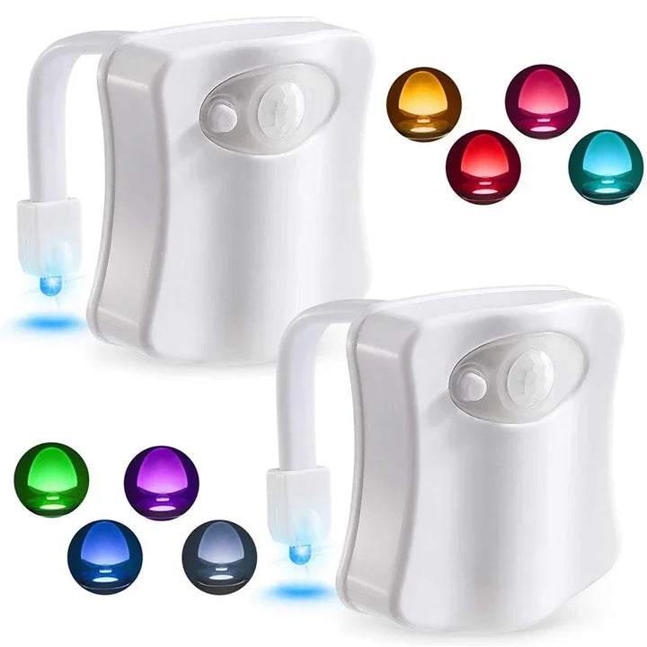 "smart toilet led night light for washroom"