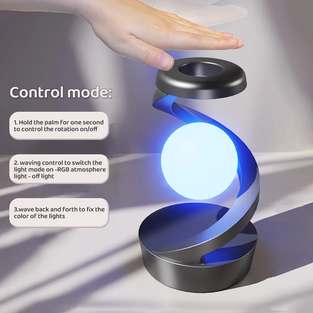 magnetic rotating LED light for home