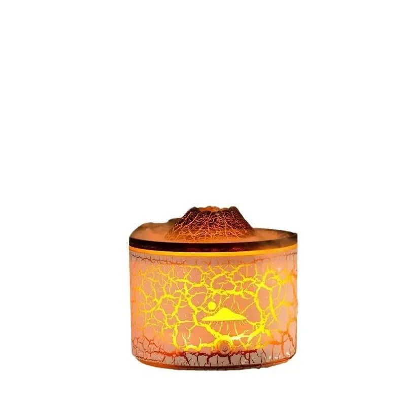 tabletop volcano humidifier with fragrance effect