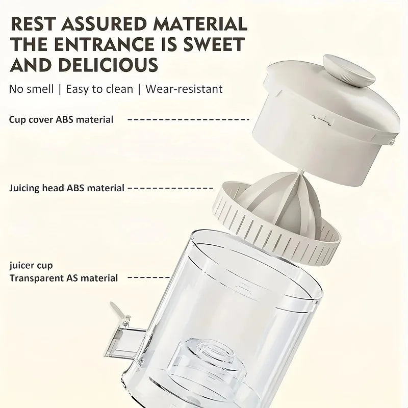Home Travel 1500mAh Rechargeable Juicer For Lemon Orange Citrus 45W  Wireless Blender Automatic Separation Raw Electric Juicer