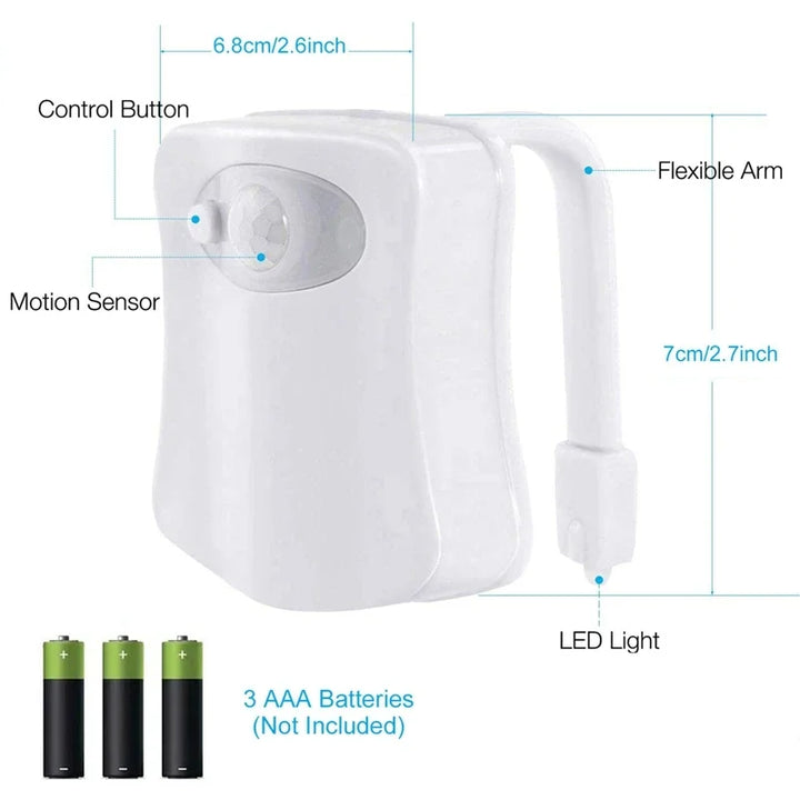 "universal toilet night light easy install"