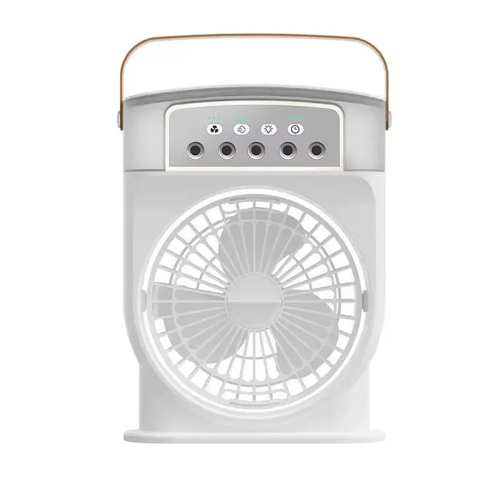 Portable Air Conditioner Fan 5-Hole Spray Air Cooing Mini Electric Fan HumidifierTable Fan For Home Air Cooler LED Night Lights