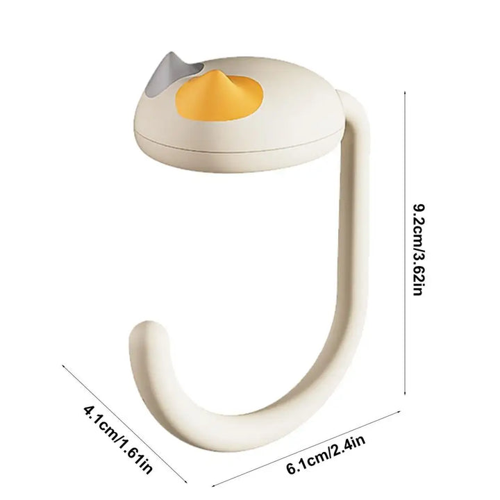 Cute Cat Tail Purse Hook Portable Multifunctional  Table Purse Bag Hooks for Home School Saving Space