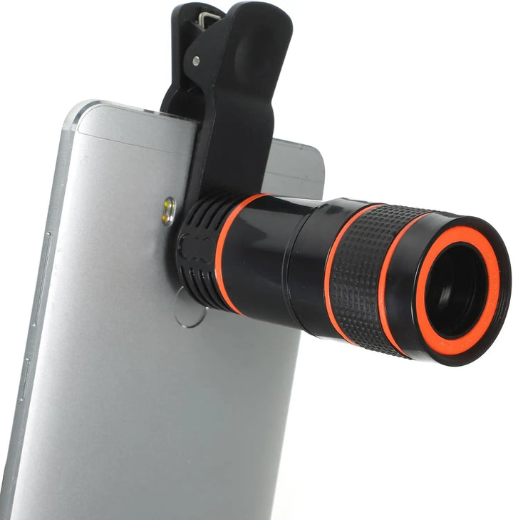8X Zoom Telephoto Lens Universal Clip On Lens Monocular Telescope Compatible For Smartphones Lente Para Celular