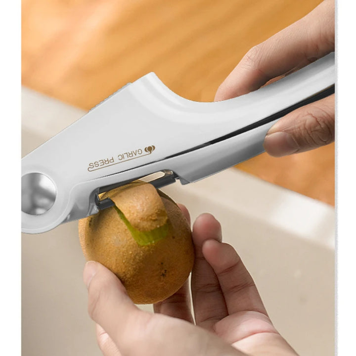 Multifunction Garlic Press Crusher Kitchen Cooking Ginger Squeezer Peeler Masher Handheld Ginger Mincer Tool Kitchen Accessories