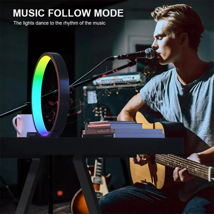 smart RGB desk lamp with music sync