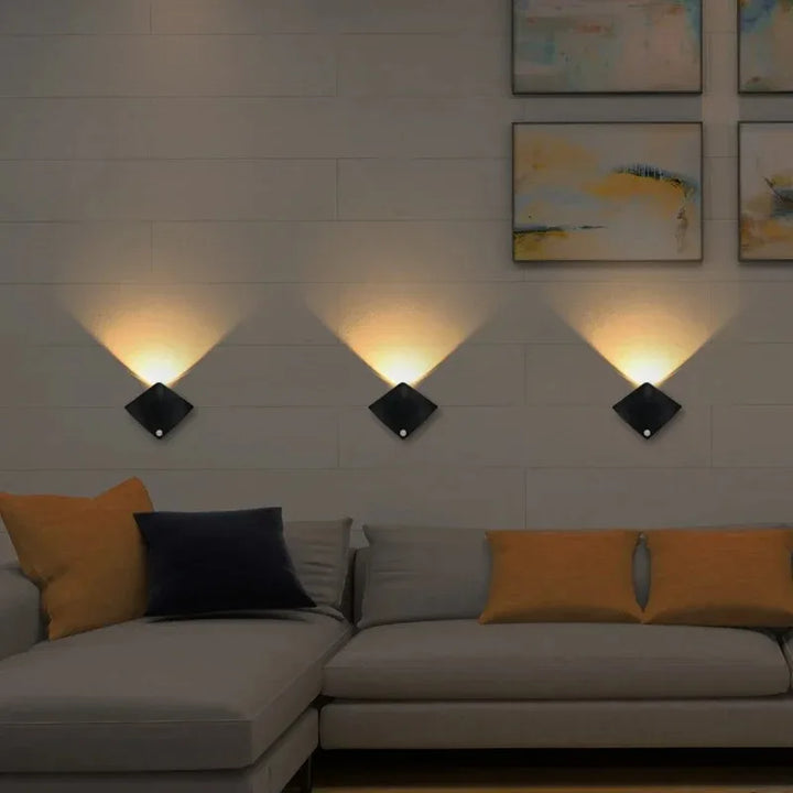 "usb rechargeable wall sconces wireless lighting"