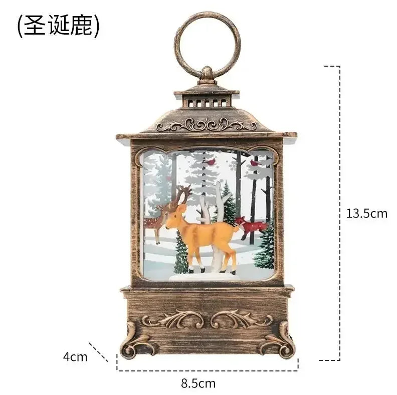 "Christmas gift idea – glowing snow globe lantern for USA homes"