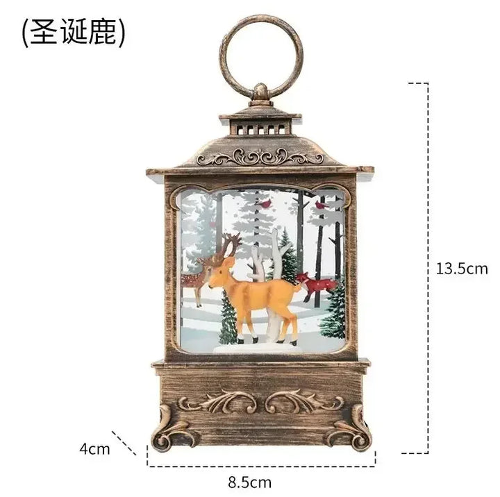 "Christmas gift idea – glowing snow globe lantern for USA homes"