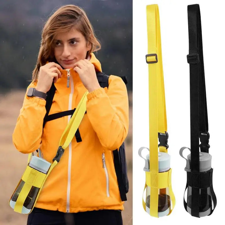 Water Bottle Sling Water Bottle Sling Portable With Adjustable Shoulder Strap Cup Storage Case For Stainless Steel Sport Energy
