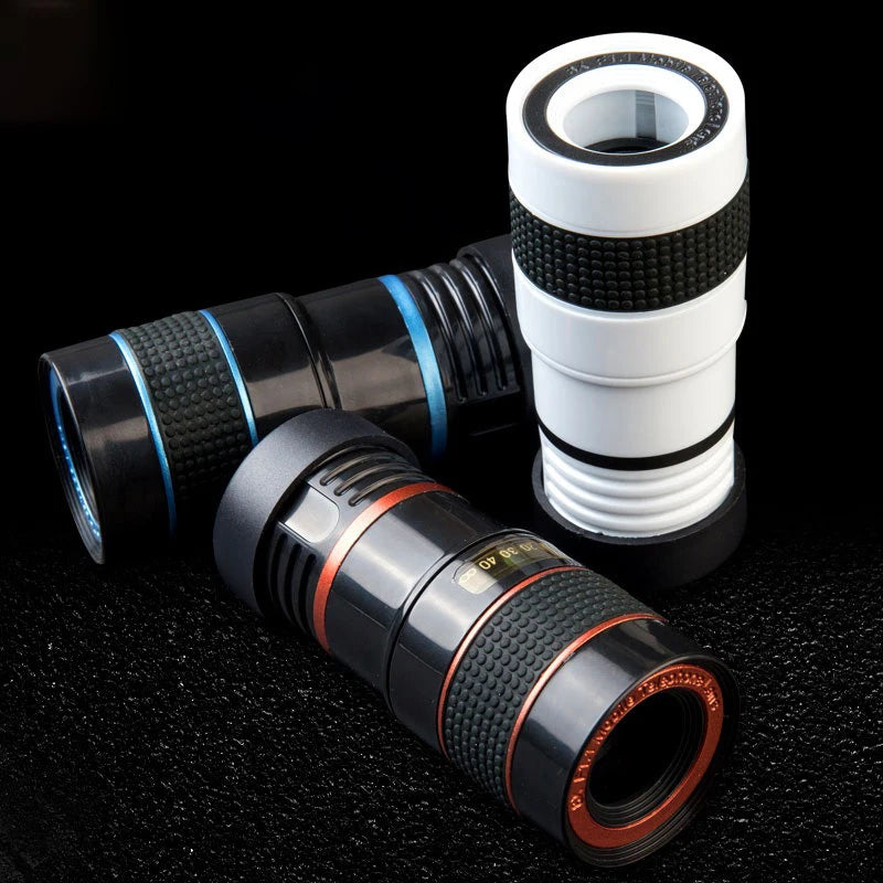 8X Zoom Telephoto Lens Universal Clip On Lens Monocular Telescope Compatible For Smartphones Lente Para Celular