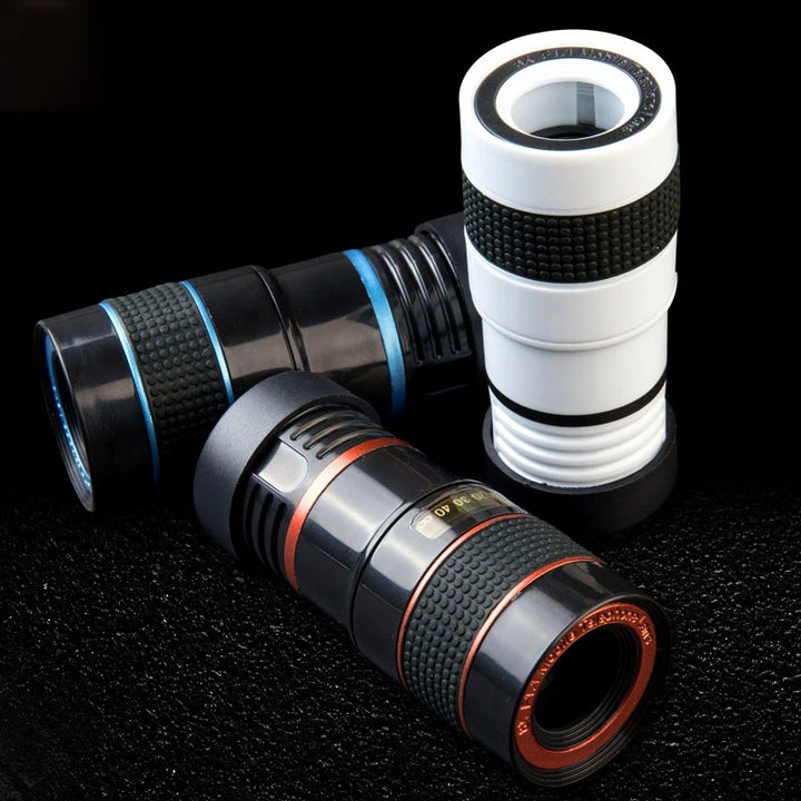 8X Zoom Telephoto Lens Universal Clip On Lens Monocular Telescope Compatible For Smartphones Lente Para Celular