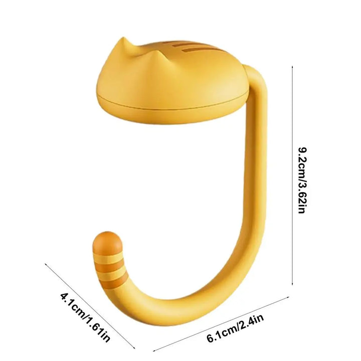 Cute Cat Tail Purse Hook Portable Multifunctional  Table Purse Bag Hooks for Home School Saving Space