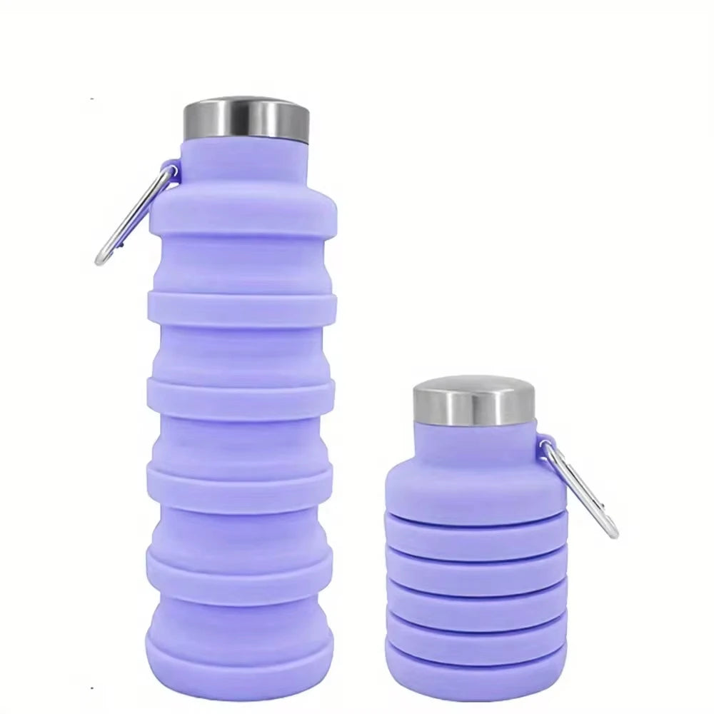 BPA-free foldable water bottle portable hiking.