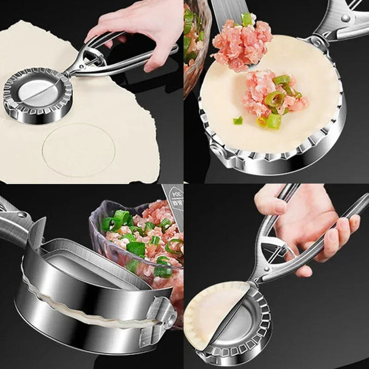 Stainless Steel Dumpling Maker Mold Rolling Dough Dumpling Machine Pressing Dumpling DIY Ravioli Pie Mould Pastry Baking Tools