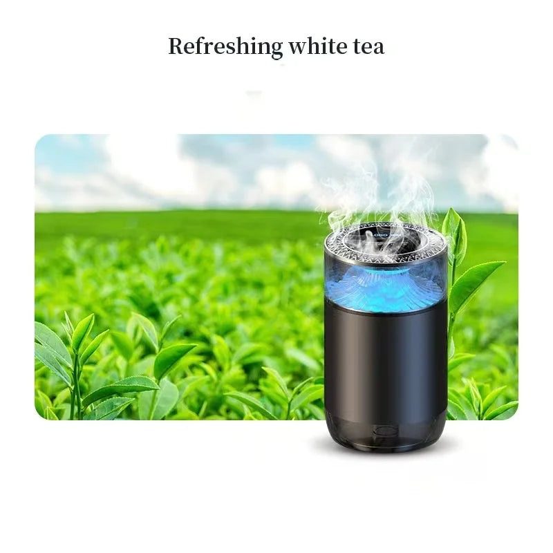 New Smart Car Air Freshener Rechargeable Car Aroma Diffuser Cloud Mist with Sound Pickup Lamp RGB Light for Automotive Interior